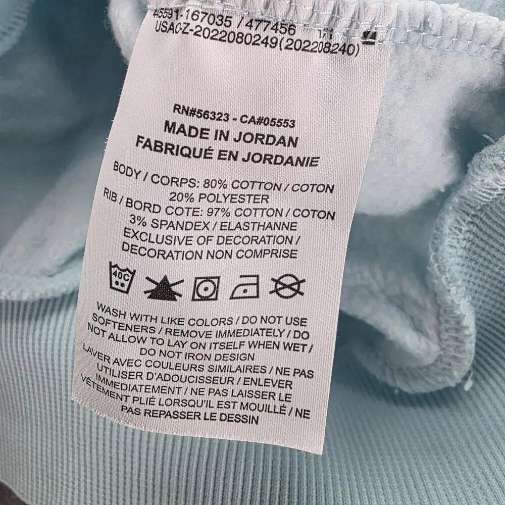 Nike Sweatshirt Womens XL Blue Pullover Crew Neck Oversized Fleece FZ9244-474